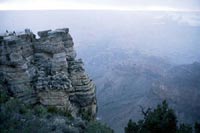 Thumbnail: View toward the North Rim from a Grand Canyon overlook, with figures
