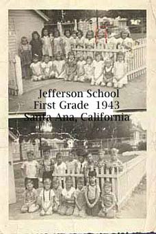 Photo: Children in First Grade, Santa Ana, 1943