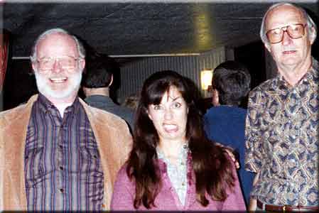 Photo of F Sheff, his daughter, and her father-in-law
