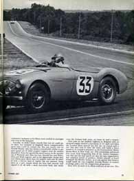 Thumbnail: second page of the Healeys at Le Mans article Click for a larger, LONG-LOAD  view