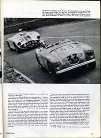 Thumbnail: fourth page of the Healeys at Le Mans article Click for a larger, LONG-LOAD  view