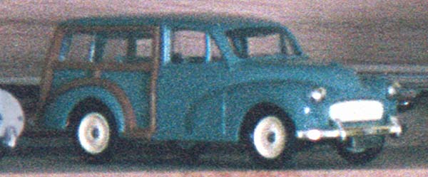 Photo section: the replica of a Morris Minor Traveller (Woody Wagon)