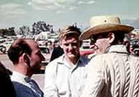 Thumbnail:  Stirling Moss, one of his mechanics, and Ken Miles  CLICK to see a larger version