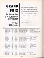 Scan: entry list page 1  Times Grand Prix  Riverside  1962