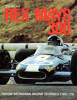 Scan: program  cover, Rex Mays 300  Riverside  1969