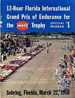 Scan: porgram from the 1958 Sebring 12-hour race