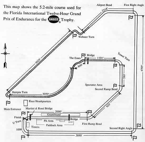 Course diagram "52" Sebrring International Raceway