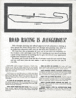 Thumbnail: scan of course map and advisory, 1955 Glendale Airport races