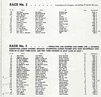 Thumbnail: scan of entry list p. 2, 1955 Glendale Airport races