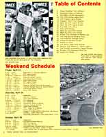 Scan: IMSA Grand Prix of Endurance  April, 1987  Schedule  of Events