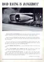 Thumbnail: Bakersfeld Sports Car Races  May, 1955   "Road Racicng Is Dangerous" with rollover picture