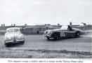 Thumbnail: Bakersfeld Sports Car Races  May, 1955   Two Jaguars  spinning photo