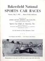 Thumbnail: Bakersfeld Sports Car Races  May, 1955   Title Page