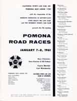 Scan: Officials list, Pomona races, July, 1961