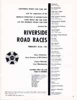 Scan: Officials list, Pomona races, July, 1961