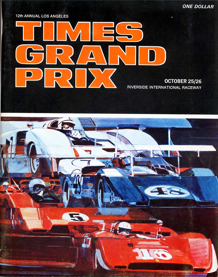 1969 Can-Am Races Program Cover Poster 