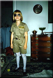 Photo: Kelsey at age 7, in her Jr. Zookeeper outfit.