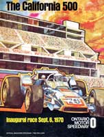 Scan:  program cover  Ontario Motor Speedway  1970