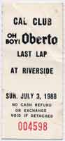 Scan:  ticket stub  Last Lap at Riverside  1988