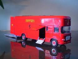 Thumbnail: Model of another kind of Race Transporter in Ferrari colors 