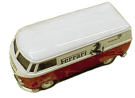 Thumbnail: VW van model in Ferrari colors  CLICK for a larger version