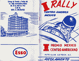 Scan: Centro America Mexico Rally rule book cover