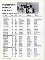 Scan:  Professional Formula Car Race  Entry List