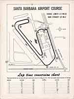 Scan:  Course map, Santa Barbara Races  of May, 1958