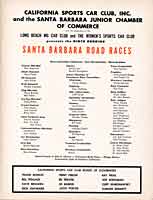 Scan:  Officials, Santa Barbara Races  of May, 1958