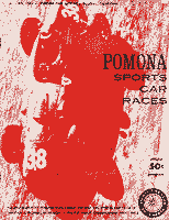 Scan: Cover, Pomona races, July, 1961