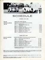 Scan: Event schedule, Pomona races, July, 1961