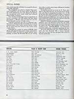 Scan: Riverside 500-Mile Stock Car Road Race  January, 1963   Official Etntries  First Page