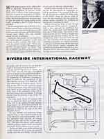 Scan: Riverside 500-Mile Stock Car Road Race  January, 1963   Course Map and introduction