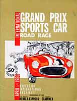 Scan: Examiner Grand Prix  Riverside   April, 1960  Program Cover