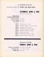 Scan: Examiner Grand Prix  Riverside   April, 1960   Event Schedule