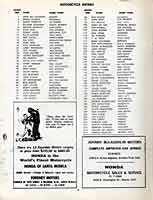 Scan: List of motorcycle riders in companion event to RIR February 1963 races