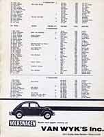 Scan: Santa Barbara 22nd Running, Sept. 1964   Entry List Page  Three