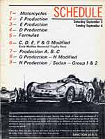 Scan: Santa Barbara 22nd Running, Sept. 1964    Schedule