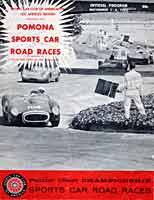 Scan: Pomona Sports Car Road Races  November  5-6, 1960  Program Cover