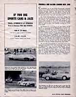 Scan: Pomona Sports Car Road Races  November  5-6, 1960   Formula 1 Story and pictures  Page One