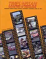 Scan: Times Nissan Grand Prix  April, 1984  Program Cover