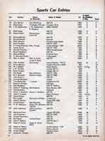 Thumbnail:  L.A. Sports Car Road Races at Hansen Dam  June, 1955  Entry List   Page Two