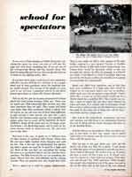Thumbnail:  L.A. Sports Car Road Races at Hansen Dam  June, 1955  "School For Spectators"  Page  One