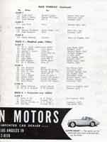 Thumbnail:  November, 1957 Palm Springs National Road Race   Entry List Page  Two