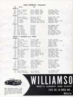 Thumbnail:  November, 1957 Palm Springs National Road Race   Entry List Page  Three