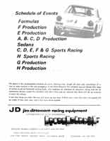 Thumbnail:  SCCA National Championship Races   RIR   August, 1967   Schedule of events