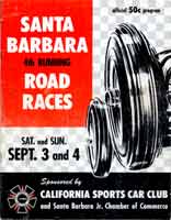Thumbnail: 4th running, Santa Barbara Road Races, September, 1955  Program Cover