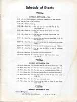 Thumbnail: 1st running, Santa Barbara Road Races, September, 1955   Scedule of Events 