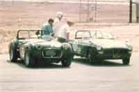 Thumbnail: TR2 and MGB on a driver-school pre-grid, 1967 or '68