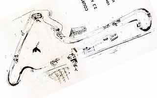 Thumbnail: Click for large rotated coarse course map, Terminal Island race 